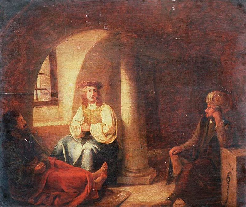 Прогулка заключенных картина